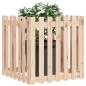 vidaXL Jardinera con diseño de valla madera maciza de pino 70x70x70 cm vidaXL Jardinera con diseño de valla madera maciza de pino 70x70x70 cm