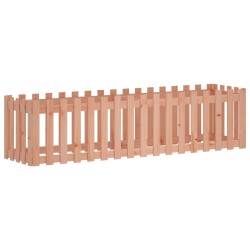 vidaXL Arriate elevado jardín valla madera maciza Douglas 200x50x50 cm