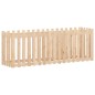 vidaXL Arriate elevado jardín con valla madera maciza pino 200x50x70cm