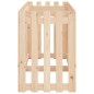 vidaXL Arriate elevado jardín con valla madera maciza pino 200x50x70cm