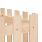 vidaXL Arriate elevado jardín con valla madera maciza pino 200x50x70cm