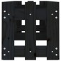 vidaXL Arriate elevado jardín con valla madera pino negro 200x30x30cm vidaXL Arriate elevado jardín con valla madera pino negro 200x30x30cm
