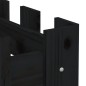 vidaXL Arriate elevado jardín con valla madera pino negro 200x30x30cm vidaXL Arriate elevado jardín con valla madera pino negro 200x30x30cm