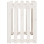 vidaXL Arriate elevado jardín con valla madera pino blanco 100x50x70cm