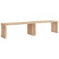 vidaXL Banco de jardín extensible madera maciza pino 212,5x40,5x45 cm