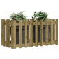 vidaXL Arriate elevado jardín valla madera impregnada pino 100x50x50cm vidaXL Arriate elevado jardín valla madera impregnada pino 100x50x50cm