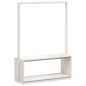 vidaXL Perchero con zapatero madera maciza pino blanco 113x40x157,5 cm vidaXL Perchero con zapatero madera maciza pino blanco 113x40x157,5 cm