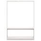 vidaXL Perchero con zapatero madera maciza pino blanco 113x40x157,5 cm vidaXL Perchero con zapatero madera maciza pino blanco 113x40x157,5 cm