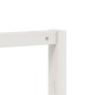 vidaXL Perchero con zapatero madera maciza pino blanco 113x40x157,5 cm vidaXL Perchero con zapatero madera maciza pino blanco 113x40x157,5 cm
