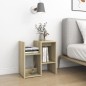 vidaXL Mesita de noche madera contrachapada roble Sonoma 50x30x51,5cm vidaXL Mesita de noche madera contrachapada roble Sonoma 50x30x51,5cm