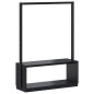 vidaXL Perchero con zapatero madera maciza pino negro 113x40x157,5 cm vidaXL Perchero con zapatero madera maciza pino negro 113x40x157,5 cm