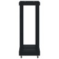 vidaXL Leñero con ruedas madera maciza de pino negro 76,5x40x108 cm vidaXL Leñero con ruedas madera maciza de pino negro 76,5x40x108 cm