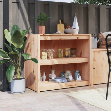 vidaXL Mueble de cocina de exterior madera maciza de pino 106x55x92 cm