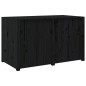 vidaXL Mueble de cocina exterior madera maciza pino negro 106x55x64 cm vidaXL Mueble de cocina exterior madera maciza pino negro 106x55x64 cm