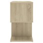 vidaXL Mesita de noche madera contrachapada roble Sonoma 50x30x51,5cm vidaXL Mesita de noche madera contrachapada roble Sonoma 50x30x51,5cm
