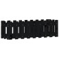 vidaXL Arriate elevado jardín con valla madera pino negro 100x30x30cm vidaXL Arriate elevado jardín con valla madera pino negro 100x30x30cm