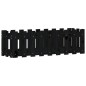 vidaXL Arriate elevado jardín con valla madera pino negro 100x30x30cm vidaXL Arriate elevado jardín con valla madera pino negro 100x30x30cm