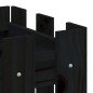 vidaXL Arriate elevado jardín con valla madera pino negro 100x30x30cm vidaXL Arriate elevado jardín con valla madera pino negro 100x30x30cm