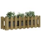 vidaXL Arriate elevado jardín valla madera impregnada pino 100x30x30cm vidaXL Arriate elevado jardín valla madera impregnada pino 100x30x30cm