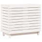 vidaXL Cesto para la ropa sucia madera maciza pino blanco 88,5x44x76cm vidaXL Cesto para la ropa sucia madera maciza pino blanco 88,5x44x76cm