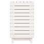 vidaXL Cesto para la ropa sucia madera maciza pino blanco 88,5x44x76cm vidaXL Cesto para la ropa sucia madera maciza pino blanco 88,5x44x76cm