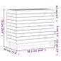 vidaXL Cesto para la ropa sucia madera maciza pino blanco 88,5x44x76cm vidaXL Cesto para la ropa sucia madera maciza pino blanco 88,5x44x76cm