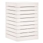 vidaXL Cesto para la ropa sucia madera maciza pino blanco 44x44x66 cm vidaXL Cesto para la ropa sucia madera maciza pino blanco 44x44x66 cm