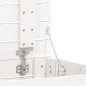 vidaXL Cesto para la ropa sucia madera maciza pino blanco 44x44x66 cm vidaXL Cesto para la ropa sucia madera maciza pino blanco 44x44x66 cm