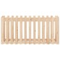 vidaXL Arriate elevado jardín con valla madera maciza pino 150x50x70cm vidaXL Arriate elevado jardín con valla madera maciza pino 150x50x70cm