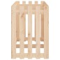 vidaXL Arriate elevado jardín con valla madera maciza pino 150x50x70cm vidaXL Arriate elevado jardín con valla madera maciza pino 150x50x70cm