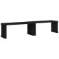 vidaXL Banco de jardín extensible madera pino negro 212,5x40,5x45 cm vidaXL Banco de jardín extensible madera pino negro 212,5x40,5x45 cm