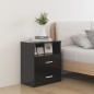 vidaXL Mesita de noche negra 50x32x60 cm vidaXL Mesita de noche negra 50x32x60 cm