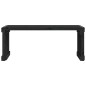 vidaXL Banco de jardín extensible madera pino negro 212,5x40,5x45 cm vidaXL Banco de jardín extensible madera pino negro 212,5x40,5x45 cm