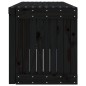 vidaXL Banco de jardín extensible madera pino negro 212,5x40,5x45 cm vidaXL Banco de jardín extensible madera pino negro 212,5x40,5x45 cm