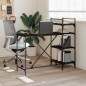 vidaXL Escritorio para ordenador con estantes negro 120x47x109 cm vidaXL Escritorio para ordenador con estantes negro 120x47x109 cm
