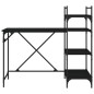vidaXL Escritorio para ordenador con estantes negro 120x47x109 cm vidaXL Escritorio para ordenador con estantes negro 120x47x109 cm