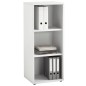 FMD Estantería con 3 compartimentos blanco 47,1x39,9x112,5 cm FMD Estantería con 3 compartimentos blanco 47,1x39,9x112,5 cm