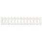 vidaXL Arriate elevado jardín con valla madera pino blanco 150x30x30cm vidaXL Arriate elevado jardín con valla madera pino blanco 150x30x30cm