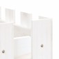 vidaXL Arriate elevado jardín con valla madera pino blanco 150x30x30cm vidaXL Arriate elevado jardín con valla madera pino blanco 150x30x30cm