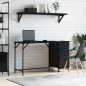 vidaXL Escritorio para ordenador madera ingeniería negro 131x48x75 cm