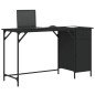 vidaXL Escritorio para ordenador madera ingeniería negro 131x48x75 cm