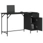 vidaXL Escritorio para ordenador madera ingeniería negro 131x48x75 cm