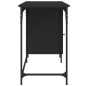 vidaXL Escritorio para ordenador madera ingeniería negro 131x48x75 cm
