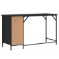 vidaXL Escritorio para ordenador madera ingeniería negro 131x48x75 cm