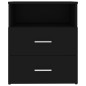 vidaXL Mesita de noche negra 50x32x60 cm vidaXL Mesita de noche negra 50x32x60 cm