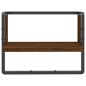 vidaXL Estante de pared con barra marrón roble 40x25x30 cm vidaXL Estante de pared con barra marrón roble 40x25x30 cm