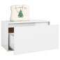 vidaXL Banco de pasillo madera de ingeniería blanco brillo 80x40x45 cm vidaXL Banco de pasillo madera de ingeniería blanco brillo 80x40x45 cm