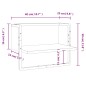vidaXL Estantes de pared con barra roble ahumado 40x25x30 cm vidaXL Estantes de pared con barra roble ahumado 40x25x30 cm