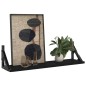 vidaXL Estantes de pared 2 unidades negro 60x15x15,5 cm vidaXL Estantes de pared 2 unidades negro 60x15x15,5 cm