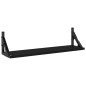 vidaXL Estantes de pared 2 unidades negro 60x15x15,5 cm vidaXL Estantes de pared 2 unidades negro 60x15x15,5 cm